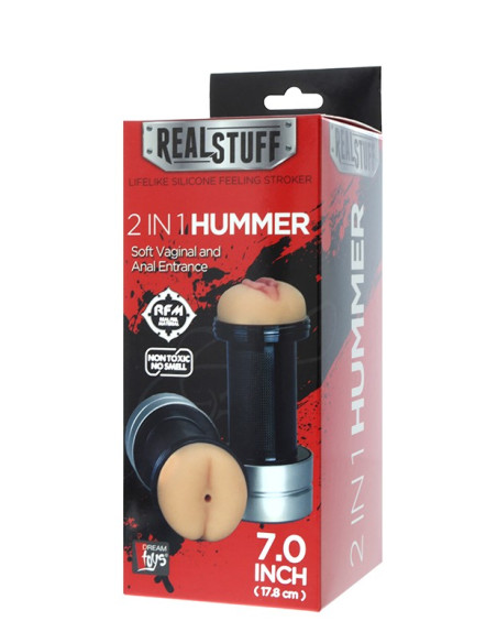 REALSTUFF 2 IN 1 HUMMER - ANUS & VAGINA acquista online su Porky's Store