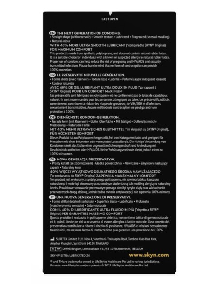 SKYN Extra Lubricated x 24