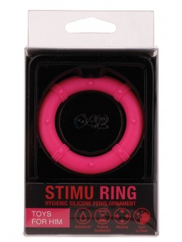 NEON STIMU RING 42MM PINK