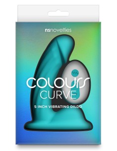 COLOURS CURVE VIBRATING 5 INCH DILDO TEA 2