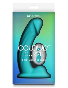 COLOURS CURVE VIBRATING 6 INCH DILDO TEA 2