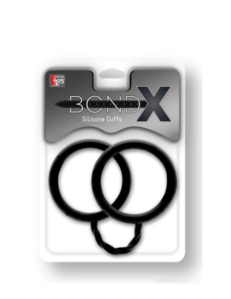 BONDX SILICONE CUFFS BLACK acquista online su Porky's Store
