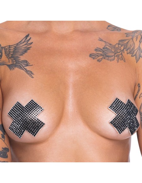 Nipple Jewellery cross black