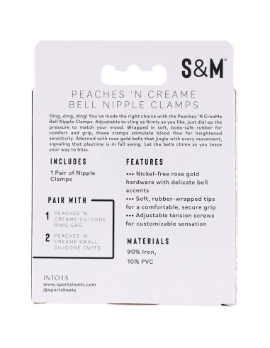 PEACHES 'N CREAME BELL NIPPLE CLAMPS