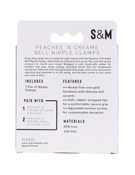 PEACHES 'N CREAME BELL NIPPLE CLAMPS