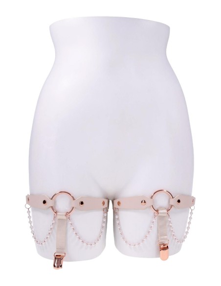 PEACHES 'N CREAME PEARL GARTERS