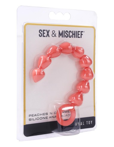 PEACHES 'N CREAME SILICONE ANAL BEADS