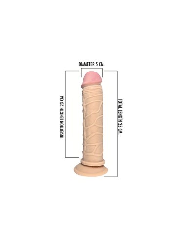 SUPERSILK Realistic TPE Dildo 25 Cm
