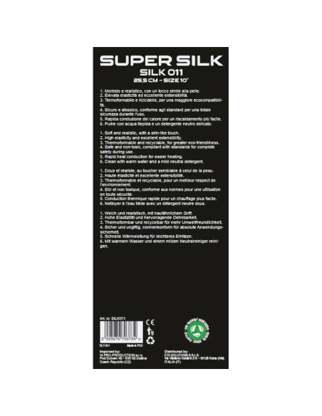 SUPERSILK Realistic TPE Dildo 25,5 Cm