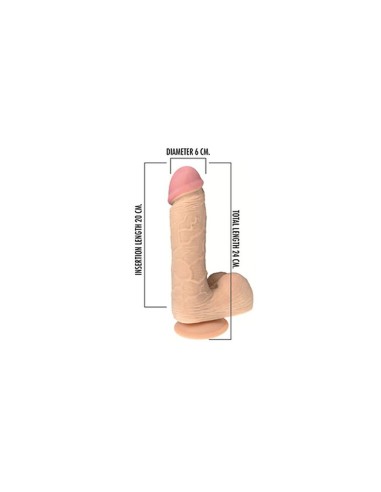 SUPERSILK Realistic TPE Dildo 24 Cm