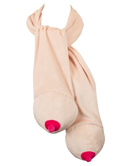 Scarf with two boobs