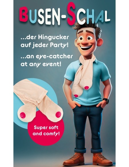 Scarf with two boobs