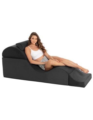 Aria Flip Chaise Black 22"