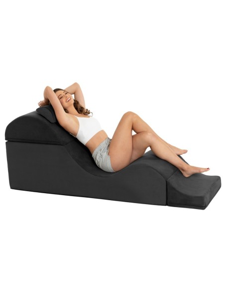 Aria Flip Chaise Black 22"