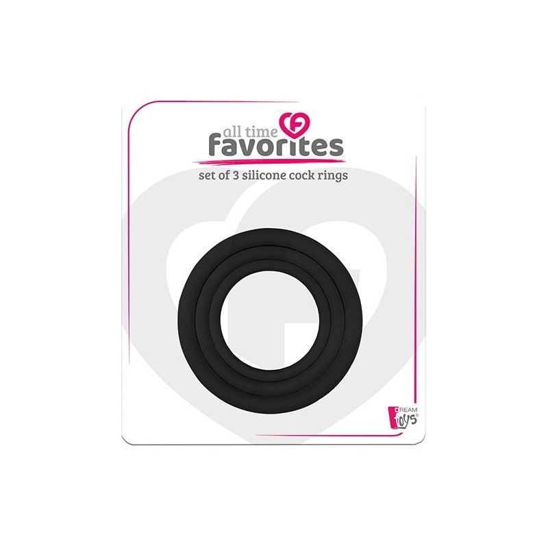 ALL TIME FAVORITES 3 SILICONE COCKRINGS acquista online su Porky's Store