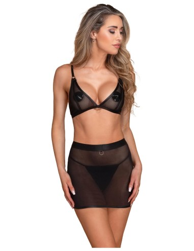 GUILTY PLEASURE MINI MESH SKIRT, S/M