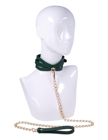 SPORTSHEETS INDICA CUTOUT COLLAR AND LEA