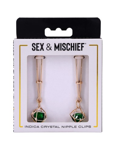 SPORTSHEETS INDICA CRYSTAL NIPPLE CLIPS