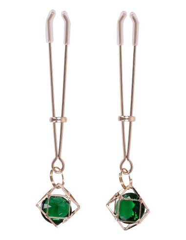 SPORTSHEETS INDICA CRYSTAL NIPPLE CLIPS