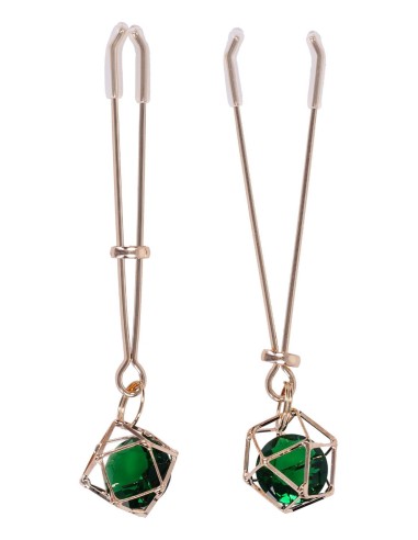 SPORTSHEETS INDICA CRYSTAL NIPPLE CLIPS