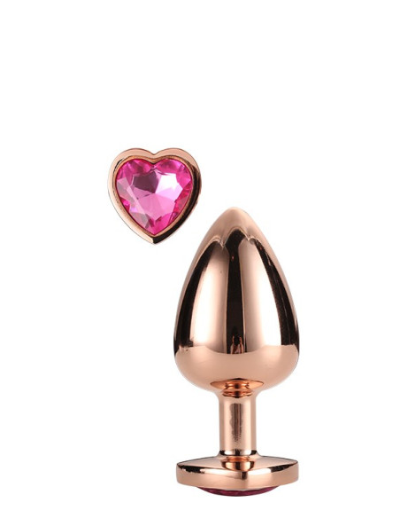 GLEAMING LOVE ROSE GOLD PLUG MEDIUM acquista online su Porky's Store