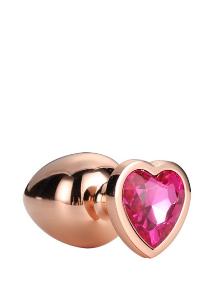 GLEAMING LOVE ROSE GOLD PLUG LARGE acquista online su Porky's Store