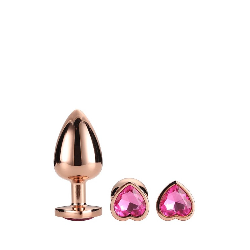 GLEAMING LOVE ROSE GOLD PLUG SET acquista online su Porky's Store
