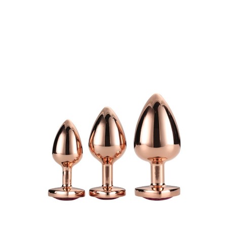 GLEAMING LOVE ROSE GOLD PLUG SET acquista online su Porky's Store