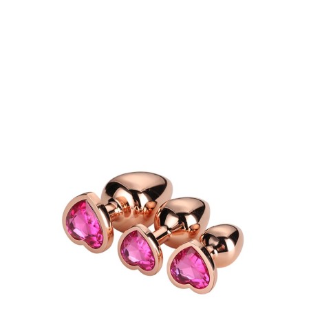 GLEAMING LOVE ROSE GOLD PLUG SET acquista online su Porky's Store