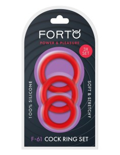 FORTO F-61 3 PIECE C-RING SET BLUE 2