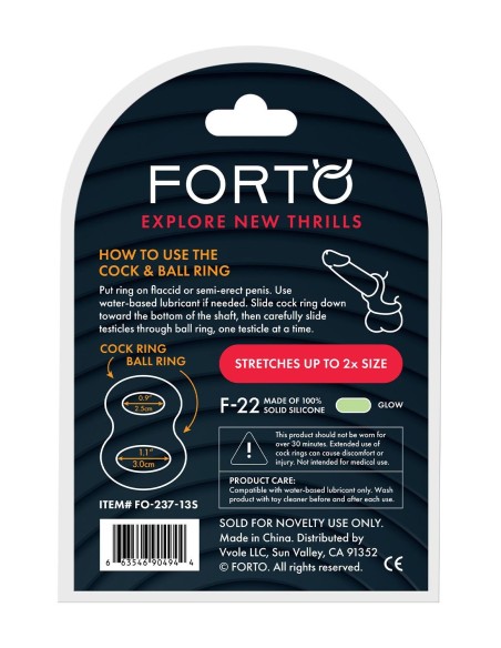 FORTO F-22 D RING SMALL GLOW