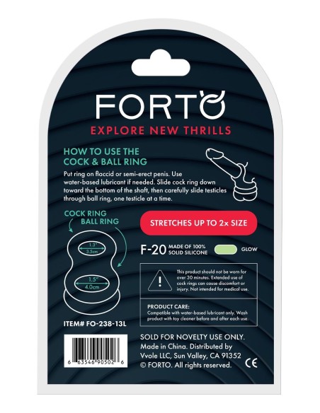 FORTO F-20 BALLS STRETCHER LARGE GLOW
