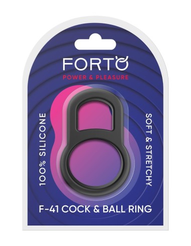 FORTO F-41 LOCK COCK AND BALL RING BLACK