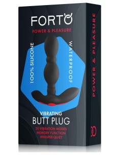 FORTO VIBRATING ANAL PLUG BLACK 2
