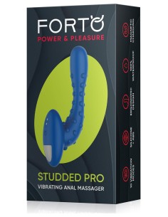 FORTO STUDDED PRO VIBRATING MASSAGER BLU 2