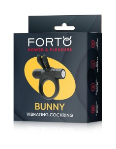 FORTO BUNNY VIBRATING COCKRING BLACK 2