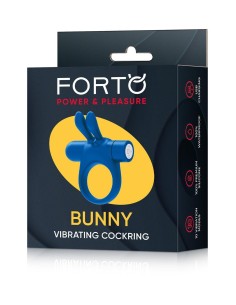 FORTO BUNNY VIBRATING COCKRING BLUE 2