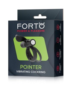 FORTO POINTER VIBRATING COCKRING BLACK 2