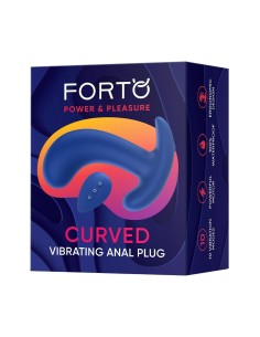 FORTO CURVED VIBRATING PLUG BLUE 2