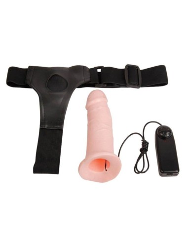 Hollow Strap-on with Vibration