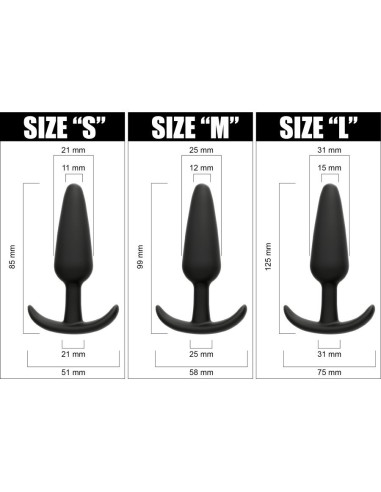 WANDER PLUG SET 3 PCS. S-M-L