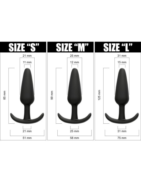 WANDER PLUG SET 3 PCS. S-M-L