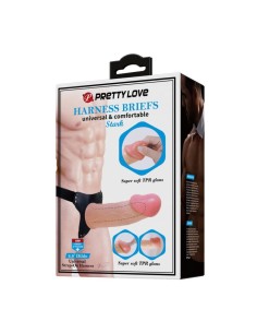 Pretty Love Stark Harness Briefs Flesh