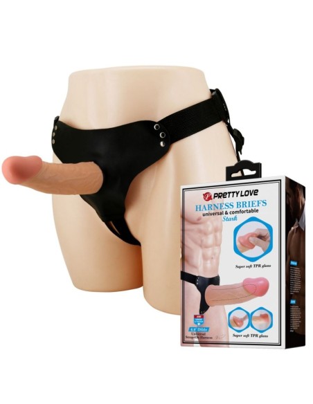 Pretty Love Stark Harness Briefs Flesh