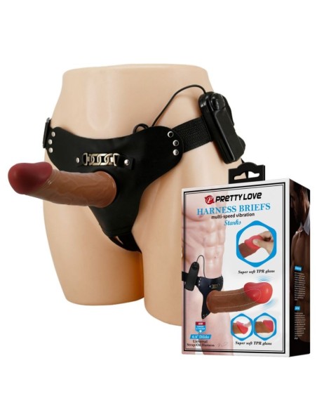 Pretty Love Stark Harness Briefs Brown