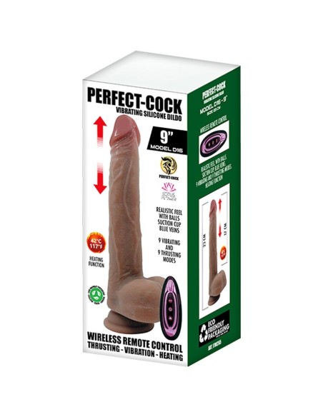 PERFECT-COCK D16 - 9" inch. VIB. DILDO