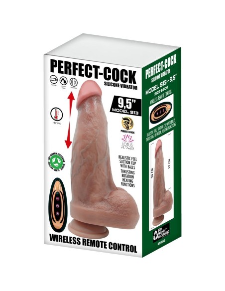 PERFECT-COCK S13 - 9,5" inch. VIB. DILDO