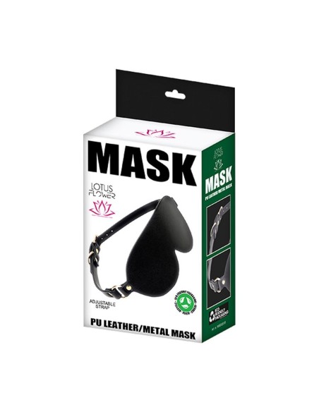 MASK BLACK (PU Leather/Metal)