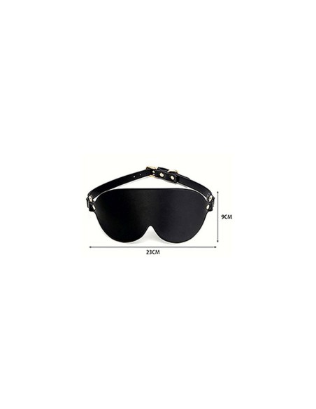 MASK BLACK (PU Leather/Metal)