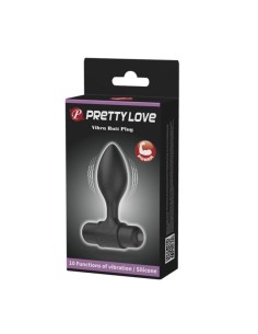Pretty Love Vibra Butt Plug Black